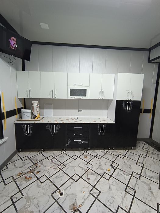 Буюртма асосида ошхона мебелдан. Размер олиш, олиб бориб урнатиш текин