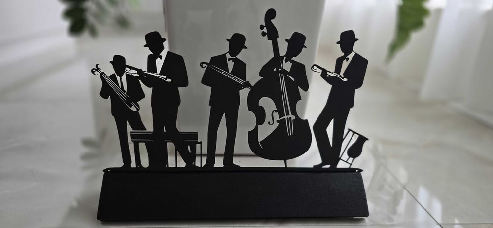 Джаз музиканти–метал, дърво, 30см/ 40см