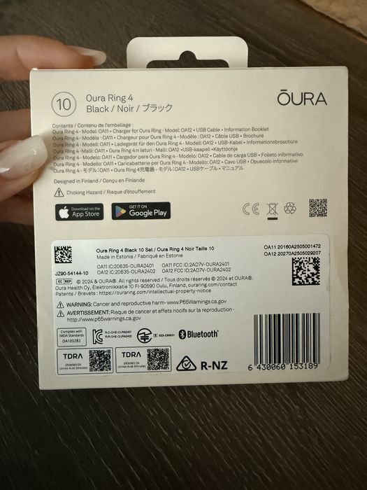 Oura ring 4 negru NOU