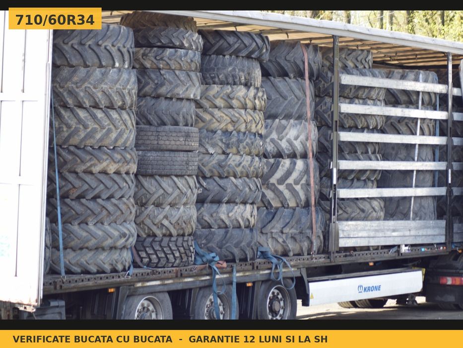 Anvelope Cauciucuri 710/60R34 710/60 R34 710/60-34 7106034 Trelleborg Tractor Punte Spate Utilaje Agricole SH Second Hand GARANTIE Garantie 1 An