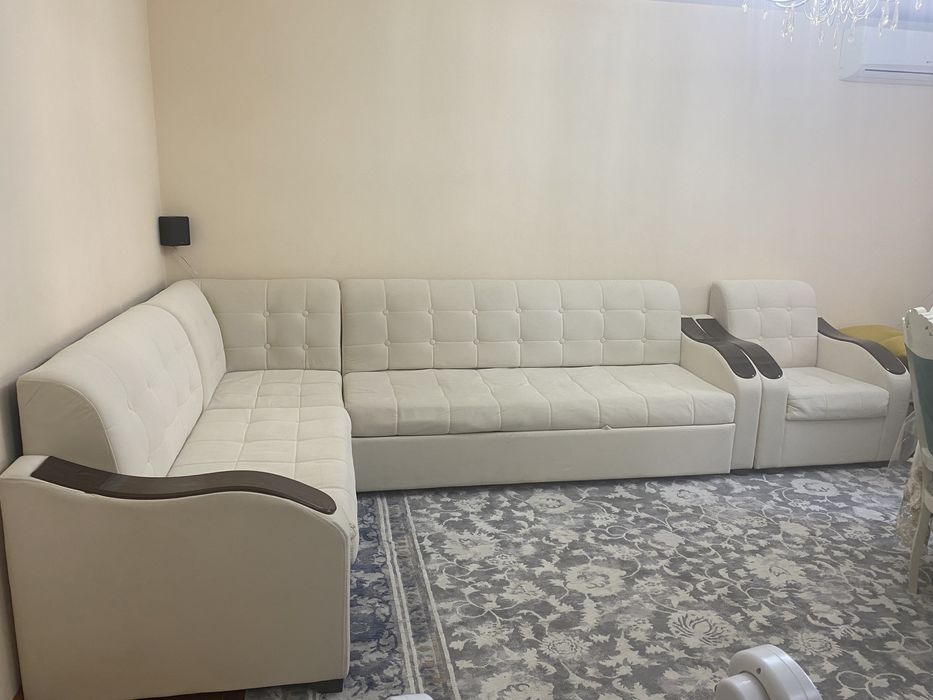 Диван с креслом+ Чехол и журнальный стол подарок!!!