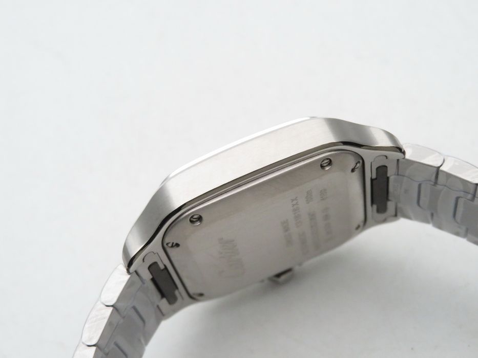 Cartier Santos de Cartier 35mm Дамски - Диамантен Безел - Бял Циферблат - QC Снимки