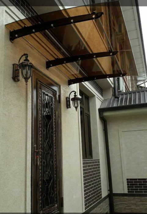 НАВЕСЫ разного вида Лексан стеклянный