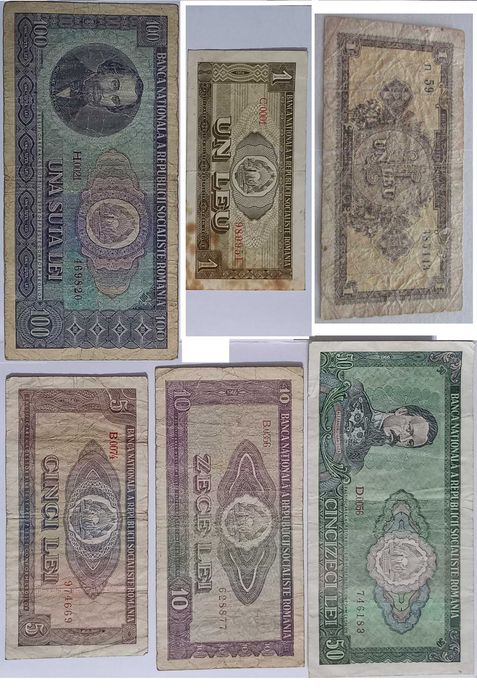 lot de 23 de bancnote vechi Romania