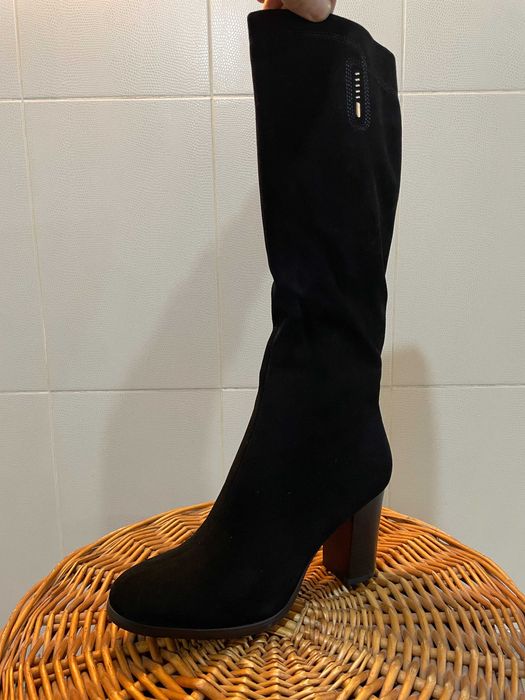 НОВЫЕ Женские сапоги Inessa Marini — замша, мех, размер 40