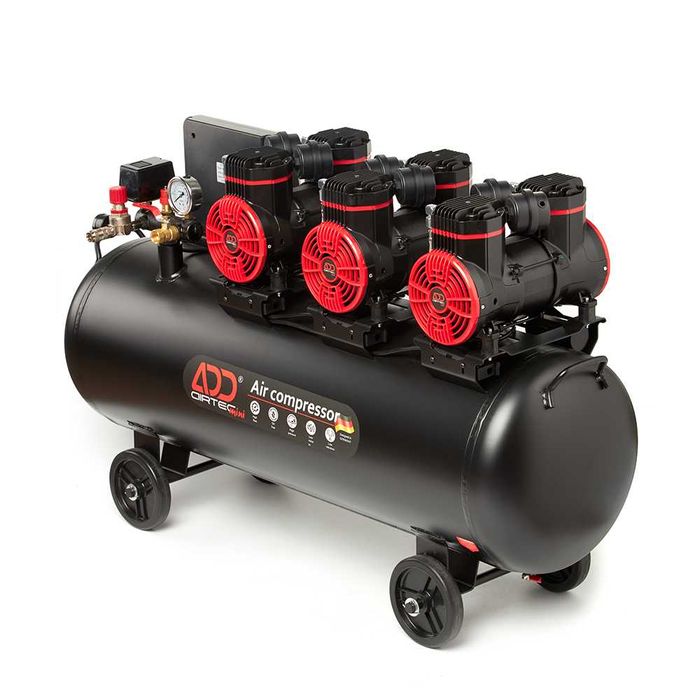 Компрессор малошумный на 100л