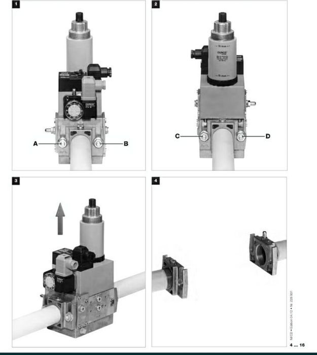 Ремонт газовых клапанов DUNGS. Ремонт клапан. Ремонт мултиблок.