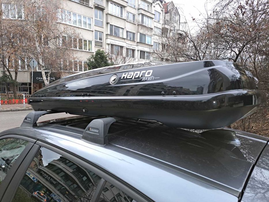 Багажник Автобокс Hapro Zenith Черен Металик (под наем или продажба]