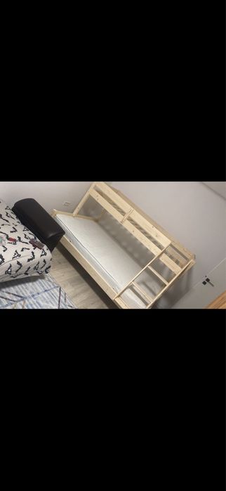 Pat etajat transilvan sandra lemn masiv 90/140x200 cm