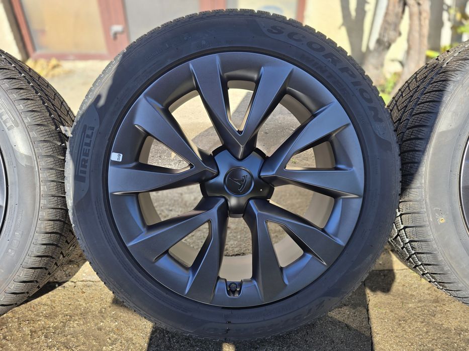 Jante Originale Tesla Model X 20" NOI Cyberstream Iarna TRANSP GRATUIT