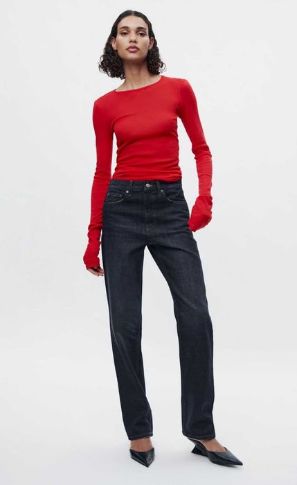 ZARA новые джинсы 38 M Relaxed Fit - Straight Leg