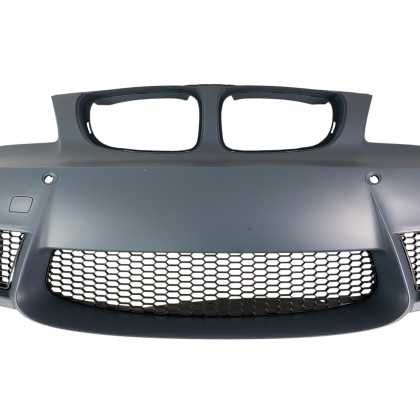 Предна броня за BMW E81/E87 (2004-2011) - M1 look с отвори за халогени
