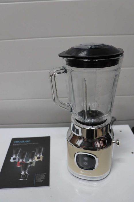 Блендер Cecotec Yellow RetroTwist 800 W, стъклена купа 1л