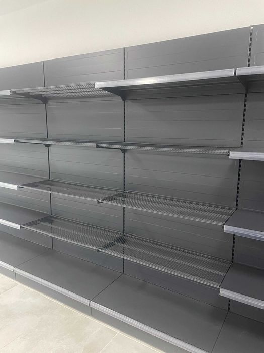 НОВИ Стелажи,рафтове за магазин.Метални-RAL 7016