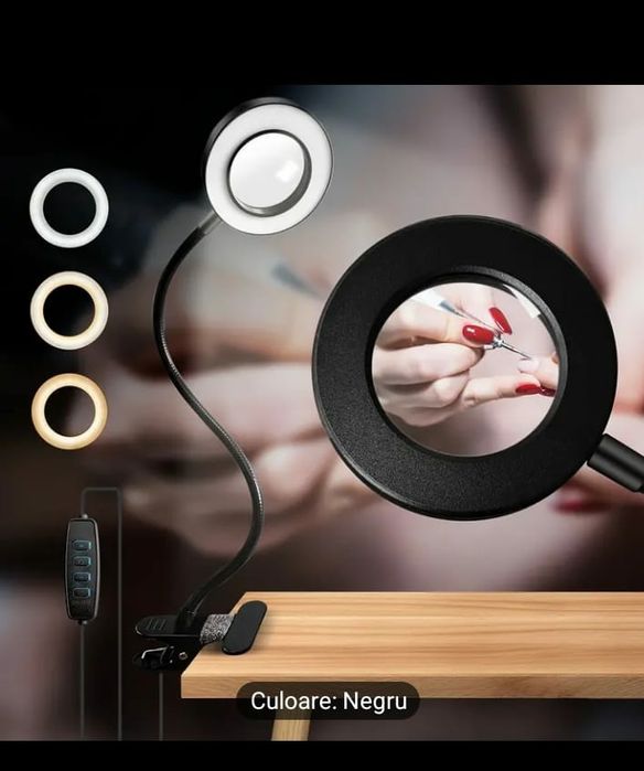 Lupă cu braț flexibil