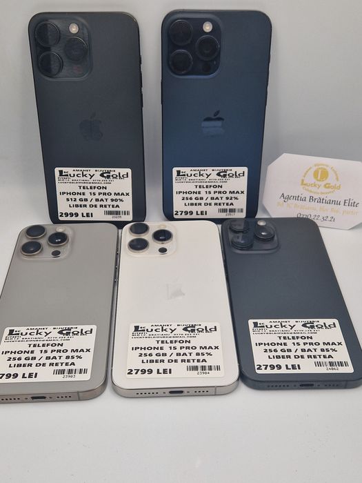 Iphone 15 Pro Max 256-512 GB