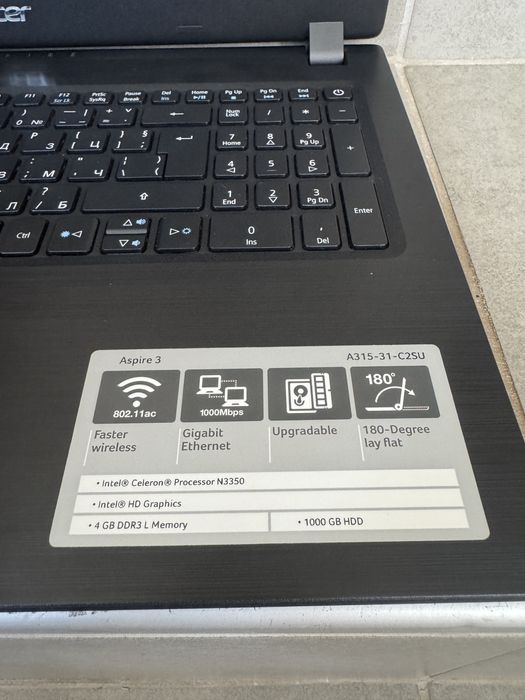 Лаптоп  Acer A315-31 - C2SU