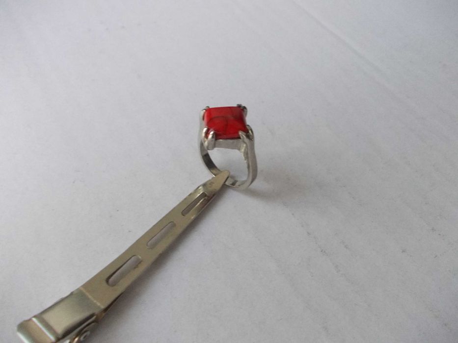 Inel vechi din argint cu piatra 1