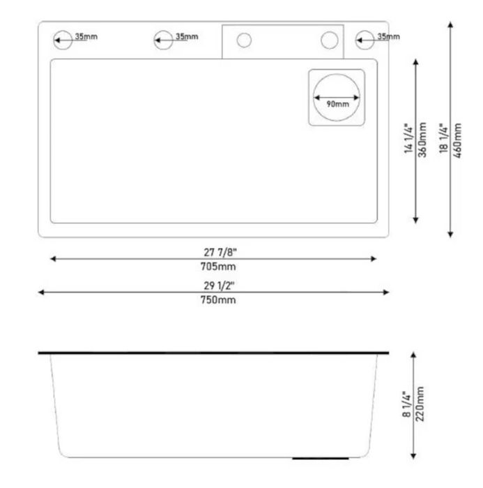 Chiuveta Smart waterfall