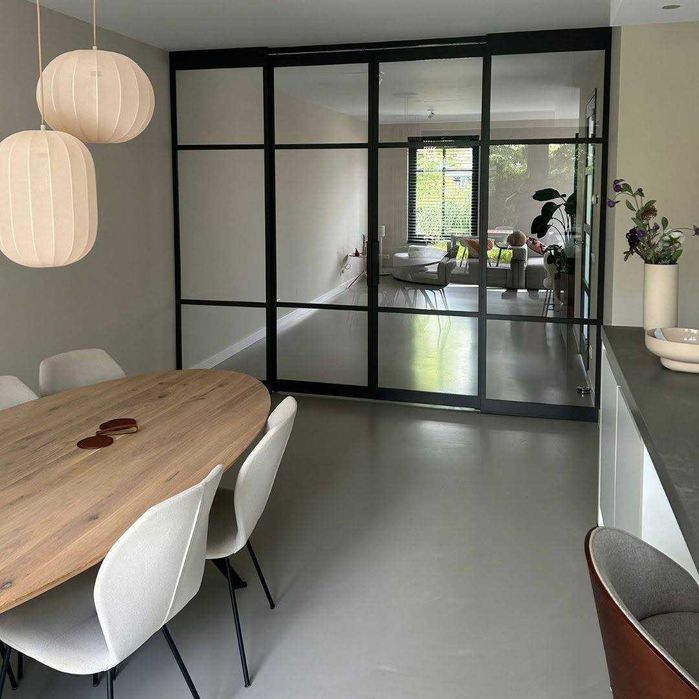 Стеклянные перегородки и двери в лофт-стиле | Установка под ключ