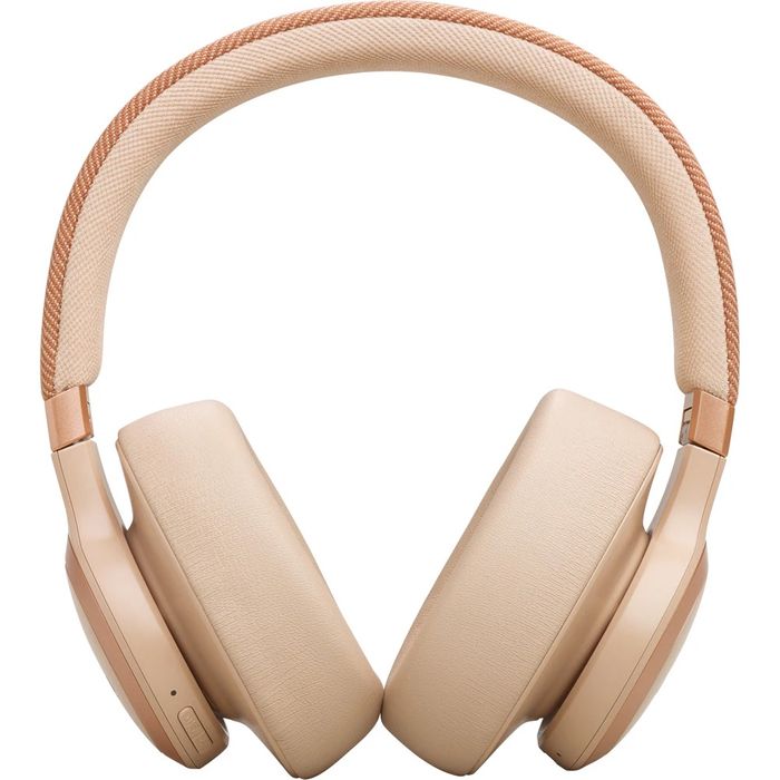 Casti JBL Live 770NC, Over-ear, Noise Cancelling, Crem, Sigilate!