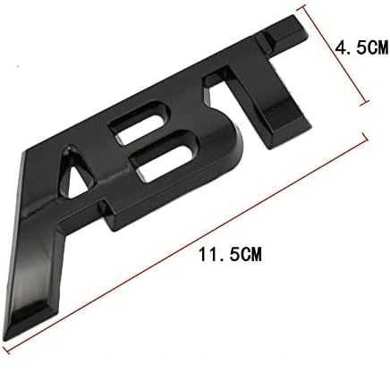Емблема лого ABT AUDI АБТ sport хром или черен гланц различни размери