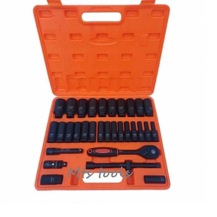 Trusa chei tubulare impact lungi 1/2" 32 piese