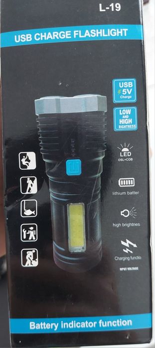 Lanterna cu 4 leduri frontale