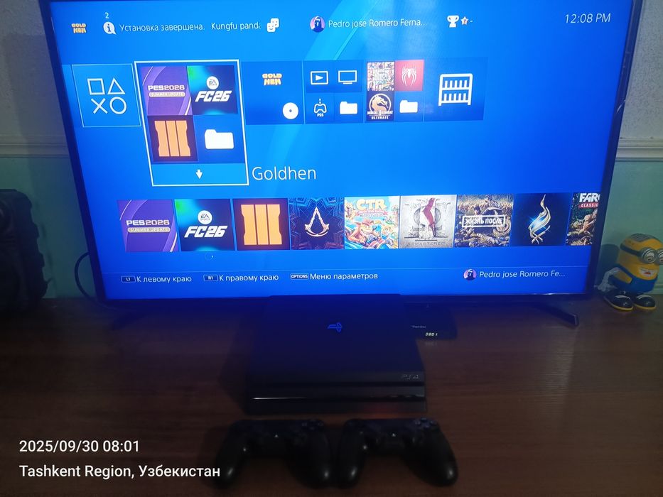 Ps4 PRO 1TB 4K UHD  goldhen vzlom qilingan +3oy garantiya