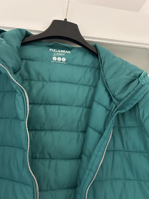 Geaca intermediara marca Pull&Bear culoare verde marimea S
