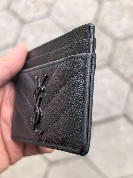 YSL Saint Laurent Cassandre Matelasse Cardholder