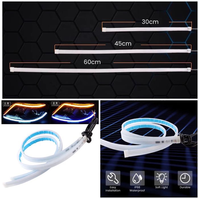 Лед лента Led DLR бягащ мигач динамичен дневни светлини крушки drl