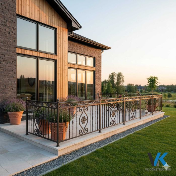 Парапети, оградни пана, стълбища