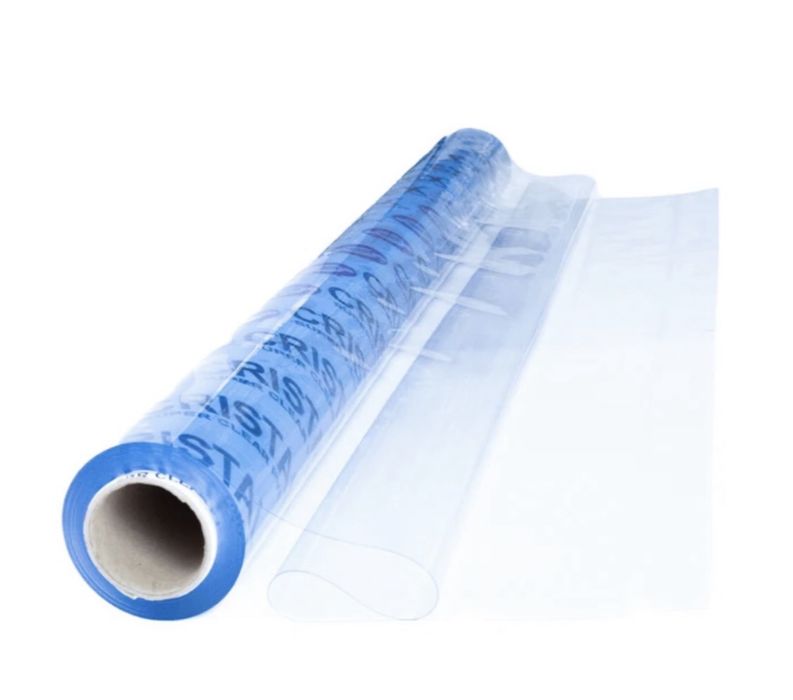 Folie transparenta din pvs 2m x 4m, grosime 0,8cm