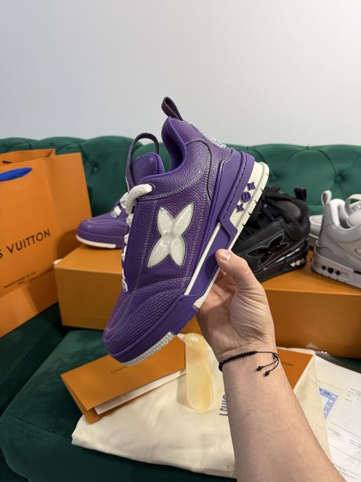 Adidasi Louis Vuitton Skate piele naturala 100% Full Box colectie noua