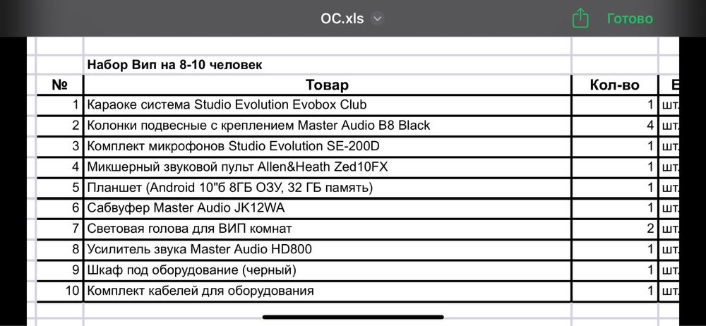 Продается караоке оборудование