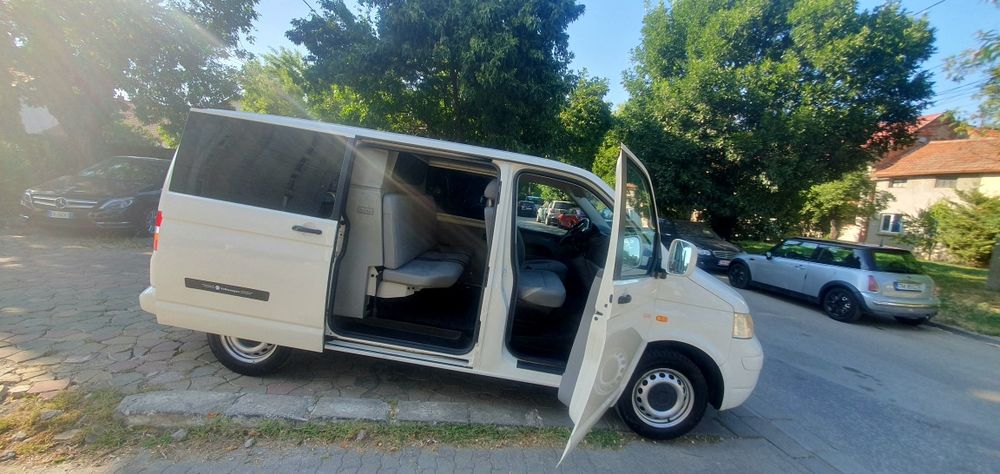 Volkswagen Transporter T5 1.9 tdi, 102 ,clima, 6 locuri , dublacabina, mixt