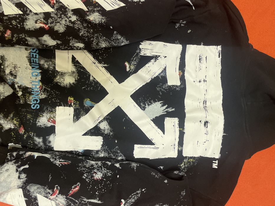 Hanorac off white negru M