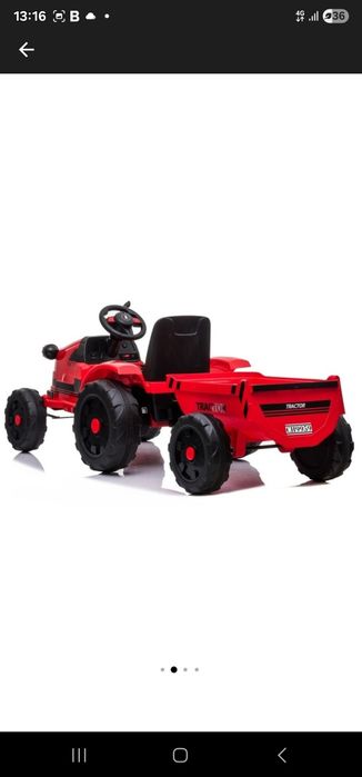 Tractor cu remorcă- electric-  pentru copii