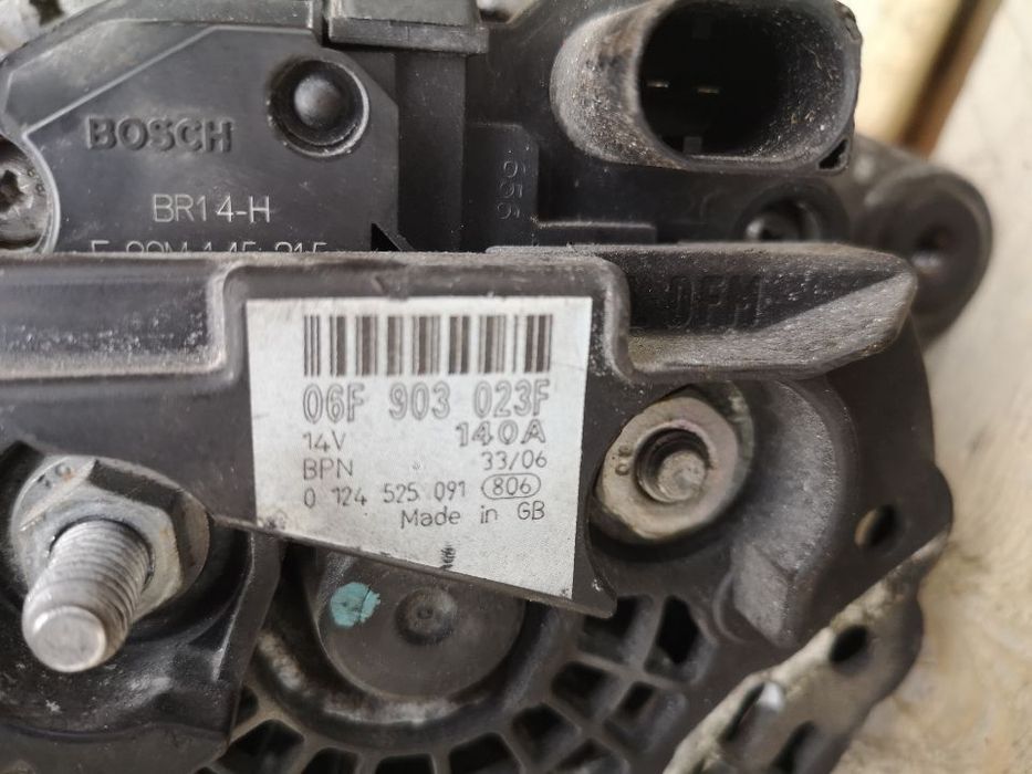alternator golf 5 1.6 tdi 06f903023f audi skoda 1.9 tdi 2.0 tdi 2.0 tfsi 140a