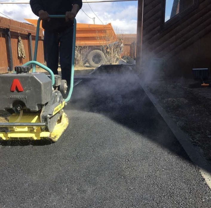 Асфальтирования, укладка асфальта