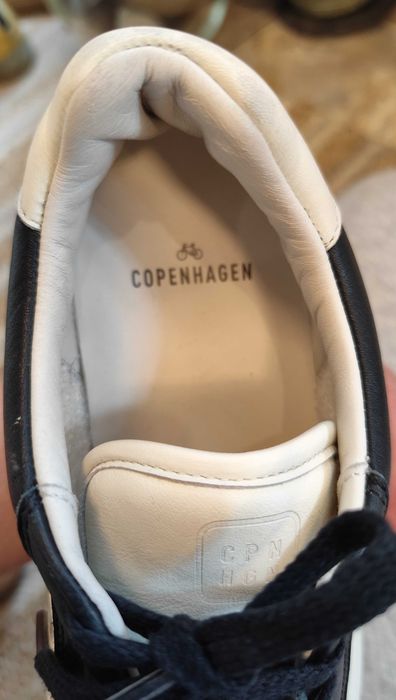 Pantofi sport casual 40 40.5 premium Copenhagen piele naturala moale alb negru