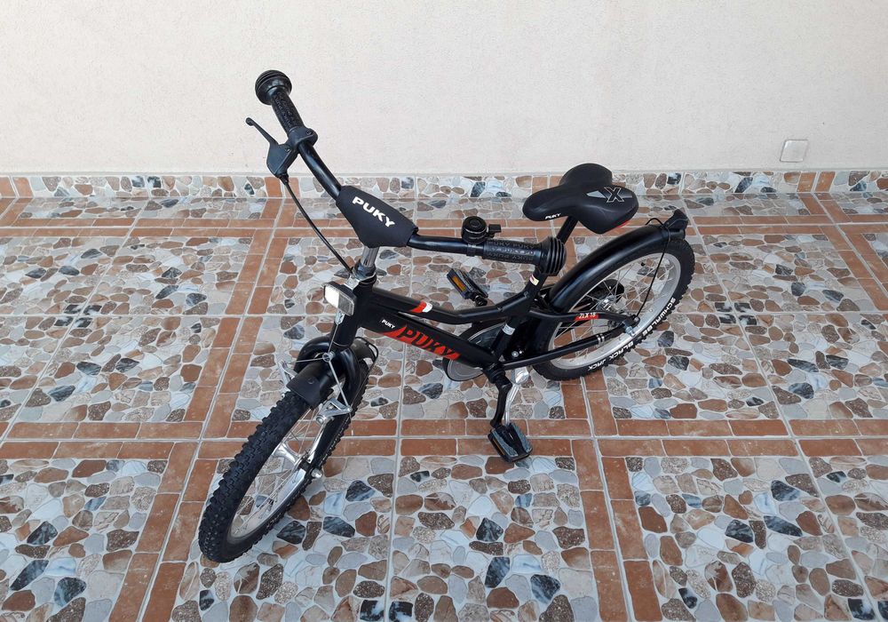 Bicicletă pentru copii 18’ PUKY ZLX 18-1, ALUMINIU – negru