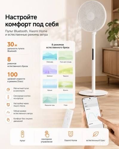 Вентилятор Smart Xiaomi  Slim Pro (Цена окончательно)