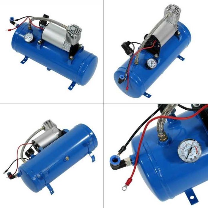 ВЪЗДУШЕН КОМПРЕСОР 150PSI Маслен резервоар 6L 12V - T514