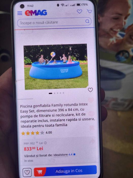 Piscina exterioara 4×4 m