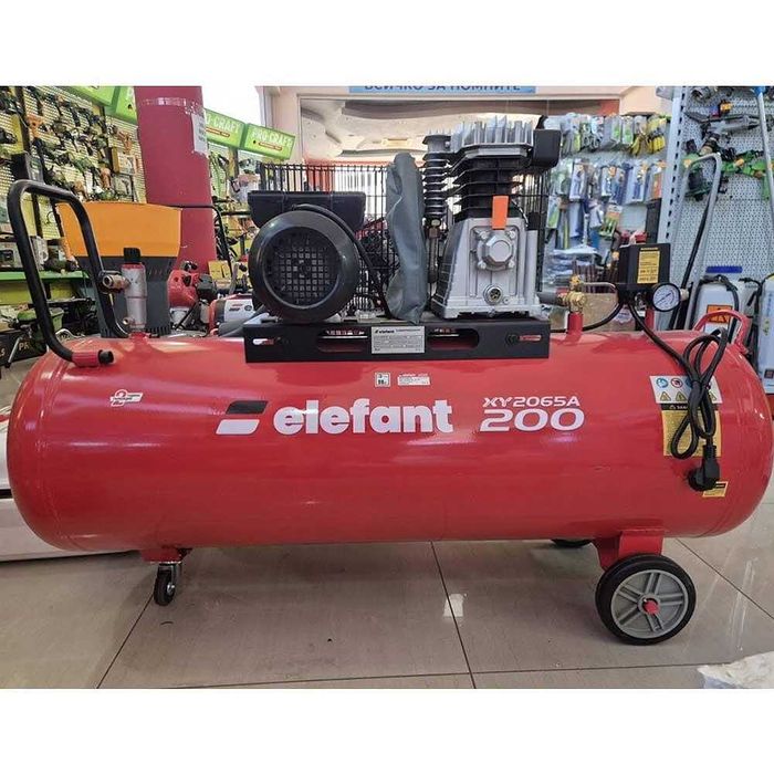 Компресор за въздух 200 л, Elefant XY2065A-200, 3hp, 8bar, 330 л/мин.