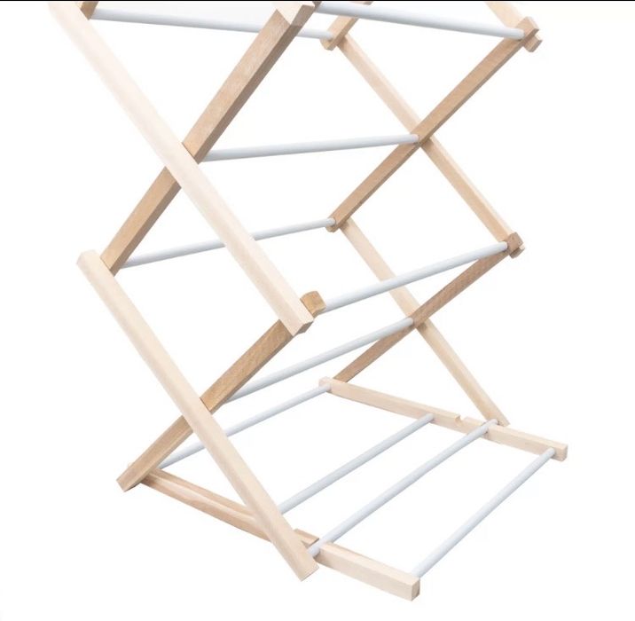 Uscator de rufe din lemn 178x54cm pliabil