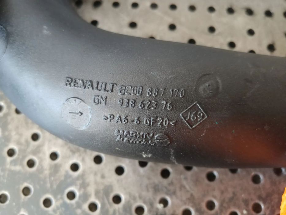 tubulatura intercooler 2.0dci m9rm786 renault trafic 2 euro 5 8200887170 93862376