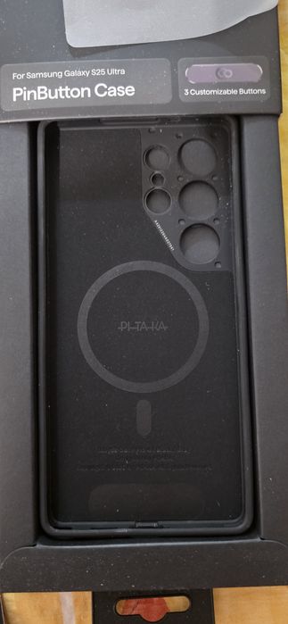S25Ultra Pitaka Pinbutton husa + MagEZ grip
